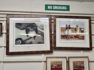 Lot 48 - Two framed and glazed limited edition prints...