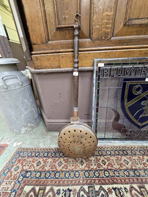 Lot 50 - A copper bed warming pan