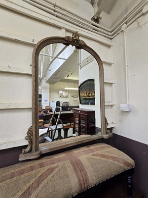 Lot 62 - A 19th century style over mantel mirror