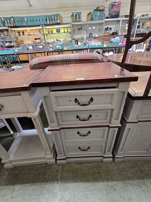 Lot 77 - A part painted chest of four drawers
