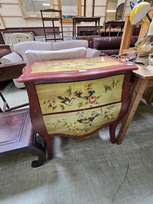Lot 103 - A modern painted chest of two drawers with...