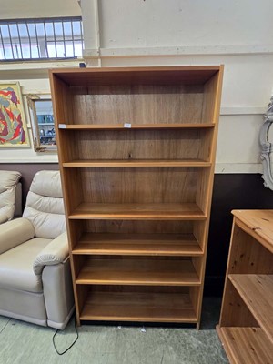 Lot 127 - A beech effect bookcase