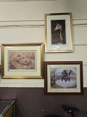 Lot 131 - Three modern framed and glazed prints one...