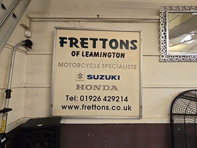 Lot 141 - A framed advertising sign for Fretton's of...