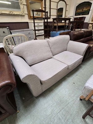 Lot 90 - A modern cut fabric three seater sofa