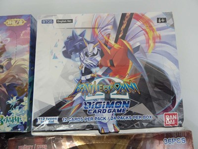 Lot 3 assorted Booster Boxes to include Genshin...