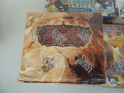 Lot 3 assorted Booster Boxes to include Genshin...