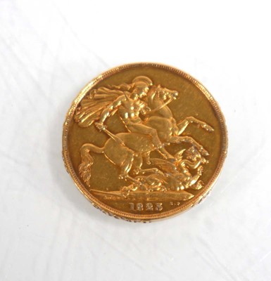 Lot 987 - A George IV double sovereign dated 1823