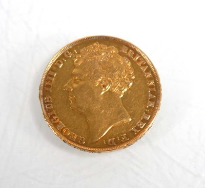 Lot 987 - A George IV double sovereign dated 1823