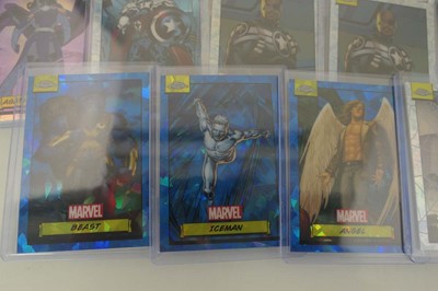 Lot An assortment of Topps Chrome Marvel trading...
