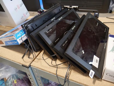 Lot 1306 - 6 AcuRite wall mounted digital clocks (5...