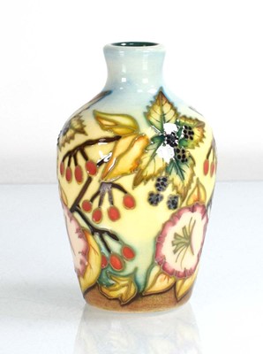 Lot 260 - A miniature Moorcroft vase of shouldered form...