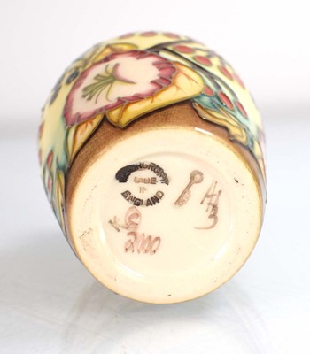 Lot 260 - A miniature Moorcroft vase of shouldered form...