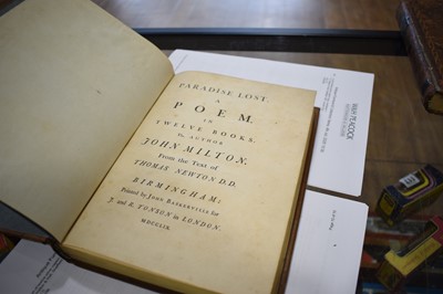 Lot 51 - John Milton: 'Paradise Lost, A Poem in Twelve...