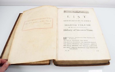 Lot 68 - Bishop Burnet 'History of His Own Time'...