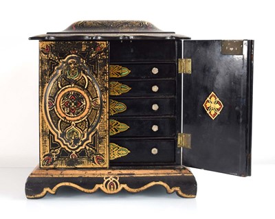 Lot 82 - A late 19th/early 20th century lacquered table...