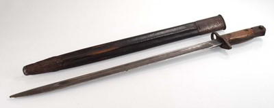Lot 85 - A First World War 1907-pattern bayonet and...