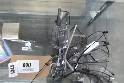 Lot 1344 - x7 pairs of designer reading accessory glasses...