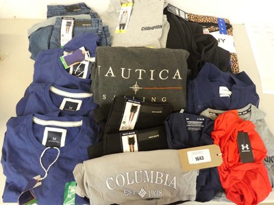 Lot 1643 - Approx. 16 branded items of clothing to...
