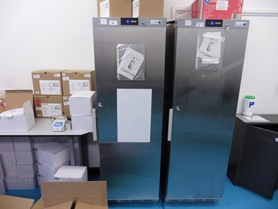Lot 26 - Best Frost stainless steel larder type fridge...
