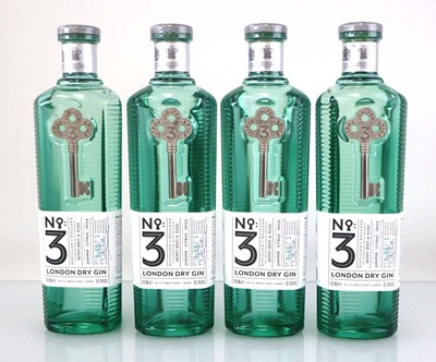 Lot 5 - 4 bottles of No.3 London Dry Gin 46% 70cl...