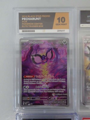 Lot 4 assorted graded Pokémon cards to include a...