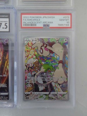 Lot 4 assorted graded Pokémon cards to include a...