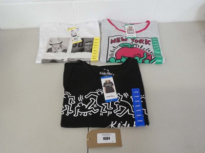 Lot 1684 - Approx. 50 women's t shirts by Keith Haring. (...