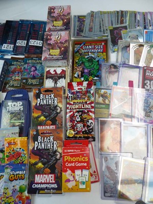 Lot Assortment of sealed trading card booster...
