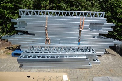 Lot 4313 - Large qty of galvanized box truss