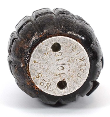 Lot 103 - A First World War hand grenade case, stamped...