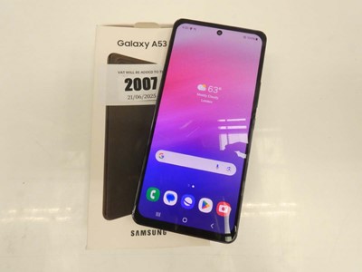 Lot 2007 - Samsung Galaxy A53 5G 128GB Black smartphone...