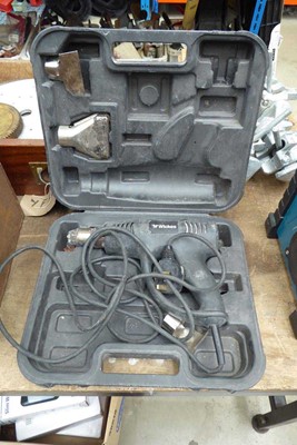 Lot 4526 - Cased Wickes electric drill together with a...