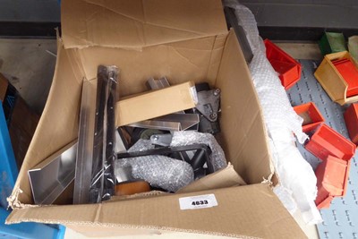 Lot 4633 - Box containing wheels, castors and misc....