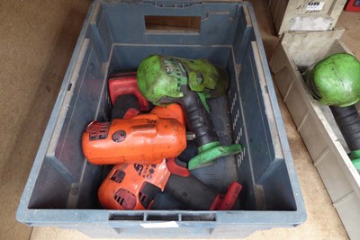 Lot 4594 - 3x Snap-On battery powered nut runners with 1x...