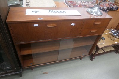 Lot 5082 - Austin suite, bookcase with glazed sliding...