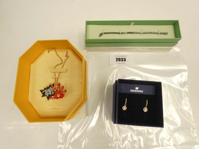 Lot 2033 - Swaorvski Iron Man 'Zapt' pendant and necklace,...