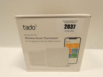 Lot 2037 - Tado Starter Kit V3+ wireless smart theromstat