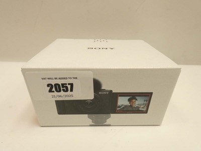 Lot 2057 - Sony ZV-1F Vlogging digital camera, boxed