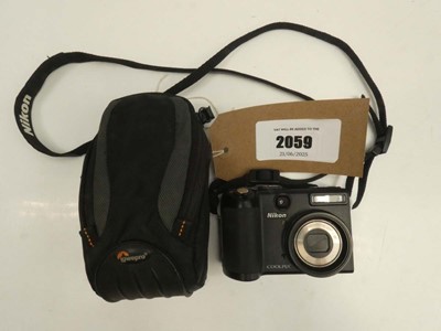Lot 2059 - Nikon Coolpix P5100 digital camera with case