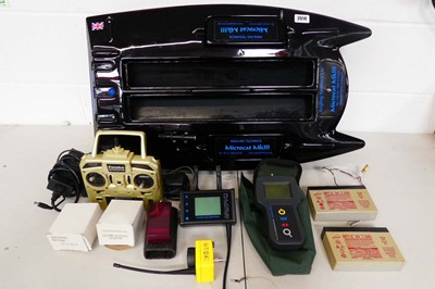 Lot Micro Cat MK111 remote control bait boat with...