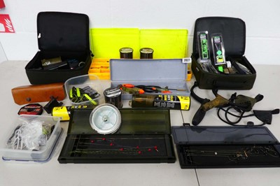 Lot Quantity of mixed fishing related tackle incl....