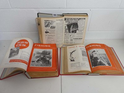Lot 3 volumes of 1963 fishing and angling magazines