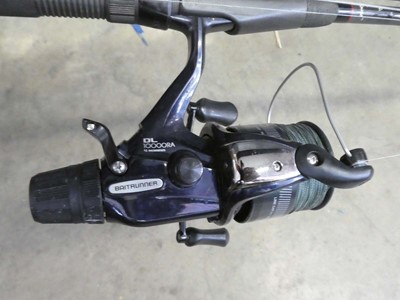 Lot Shimano 12' carp rod with Shimano DL 10000RA...