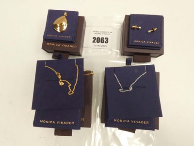 Lot 2063 - Monica Vinader necklace, bracelet, pendant and...