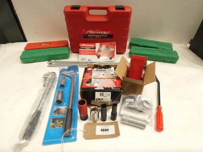 Lot 4604 - Bag of tools including Neilsen rear subframe...