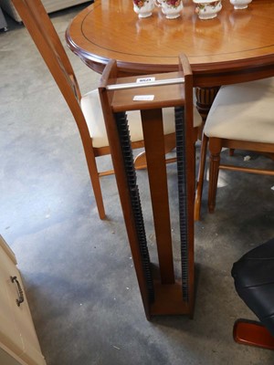 Lot 1256 - Wood finish CD rack