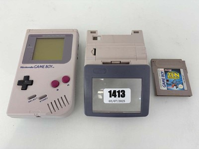 Lot GameBoy with Magnifier and Zen Intergalactic...