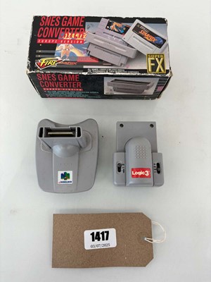 Lot 2x Rumble packs for Nintendo 64 and a SNES...