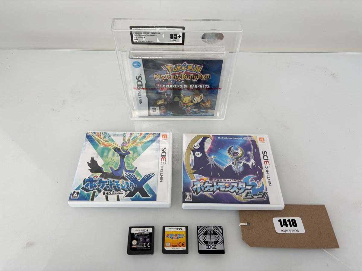 Lot Graded UKG 85+Nintendo DS Pokémon Mystery...